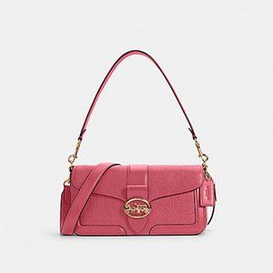 Coach Georgie shoulder crossbody bag in strawberry haze NWT